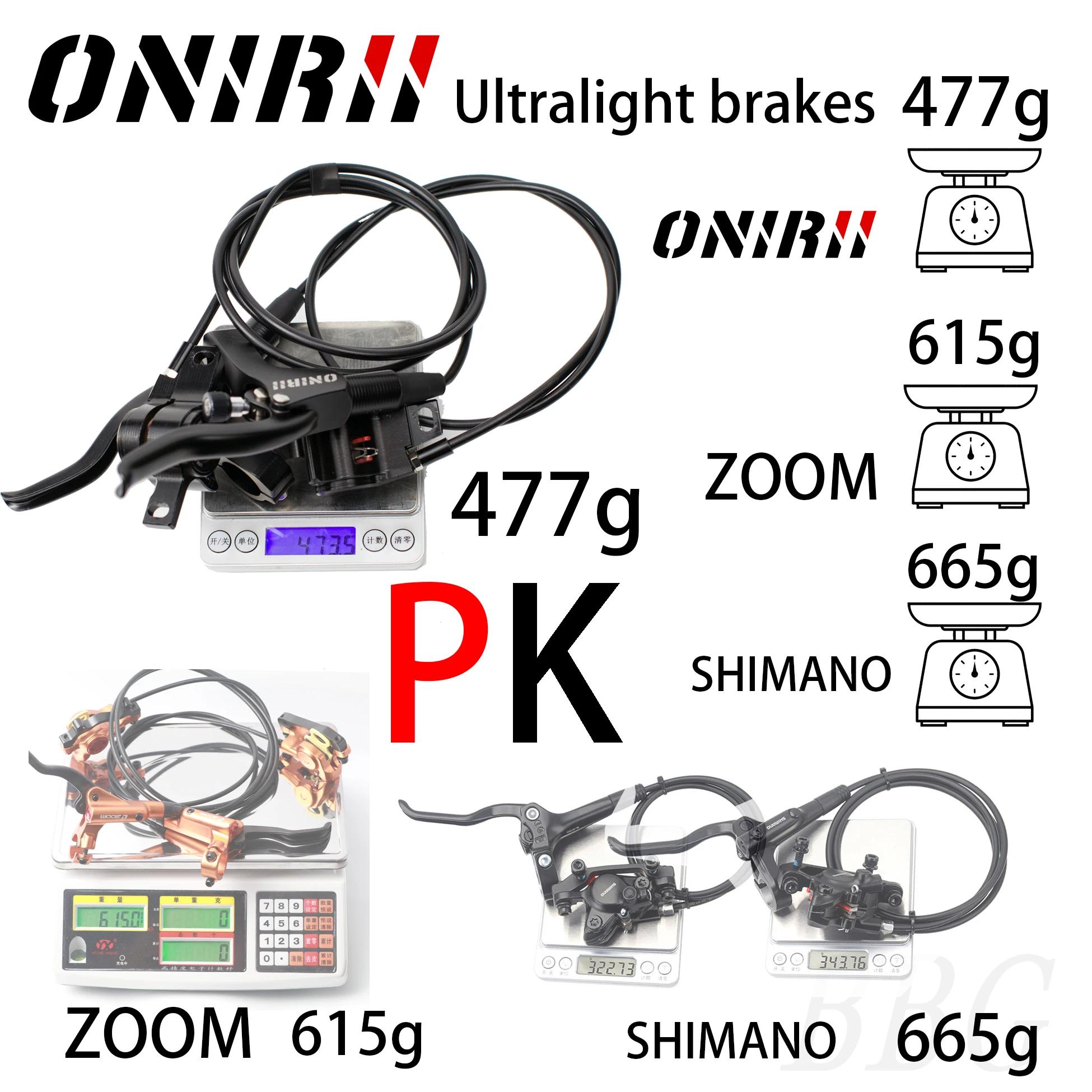 Гидравлический дисковый тормоз ONIRII BM01 для горного велосипеда супер светильник