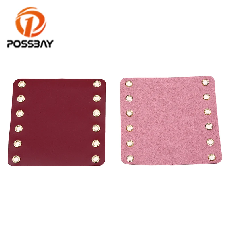 Чехол POSSBAY для ручки мотоцикла черного красного цвета кожаный защитный чехол