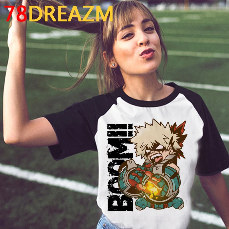 

My Hero Academia Bakugou summer top tshirt women couple casual harajuku print aesthetic top tees aesthetic tumblr