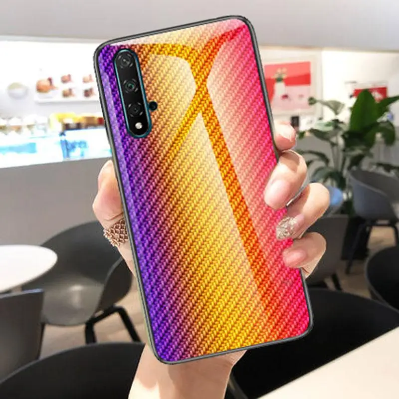 Чехол из закаленного стекла для Honor 20 Nova 5 T Роскошный чехол телефона huawei 5T Pro 20Pro