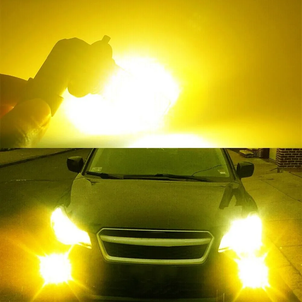 

NEW Car LED Bulb 360 Degree DC 12V-24V LED Bulbs Super Bright H3 CSP LED Fog Light Bulbs Conversion Kit 80W 2000LM 3000K Yellow