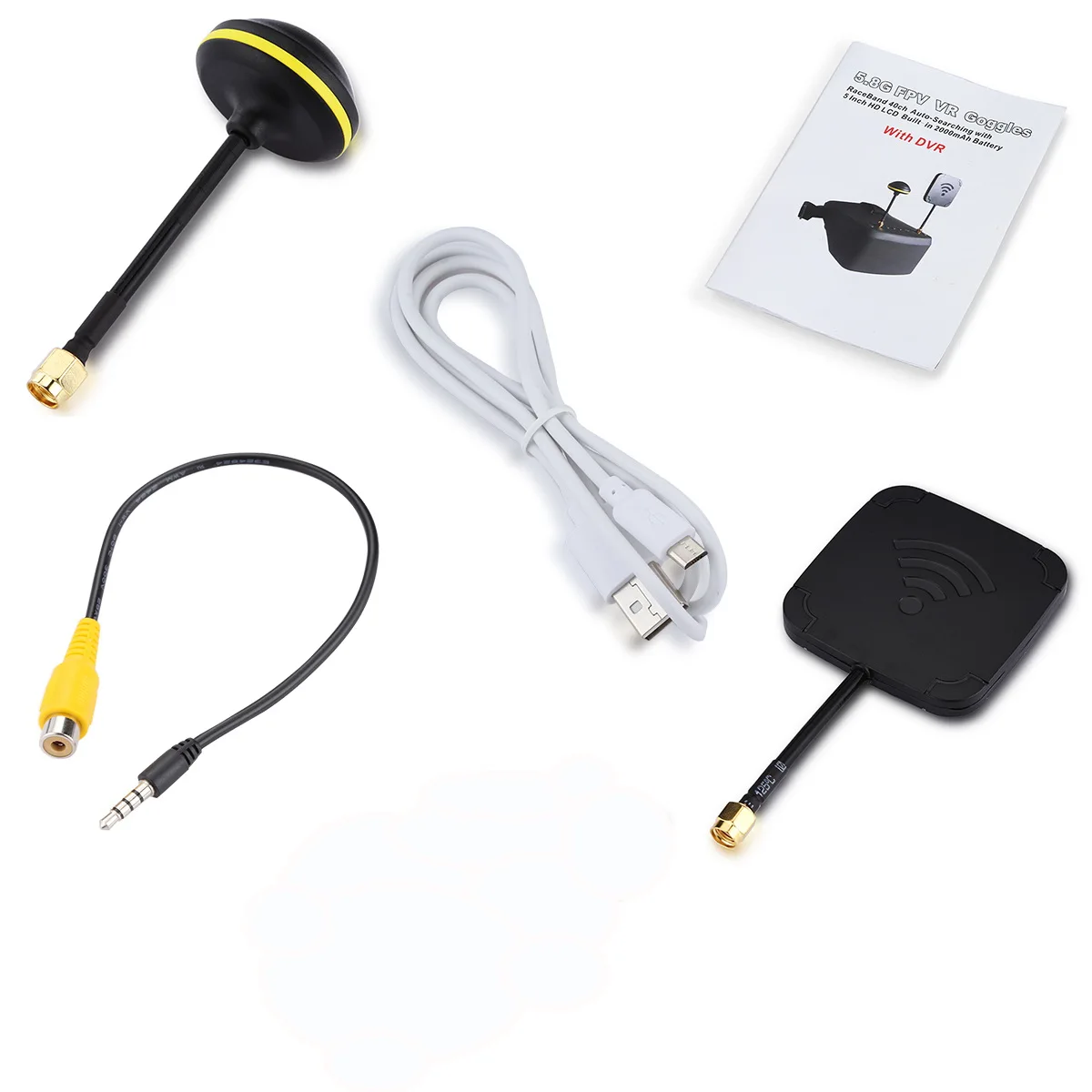 EV800D 5,8G 40CH 5 дюймов 800*480 видео гарнитура HD DVR разнообразие FPV очки с батареей для RC модели RC FPV Дрон
