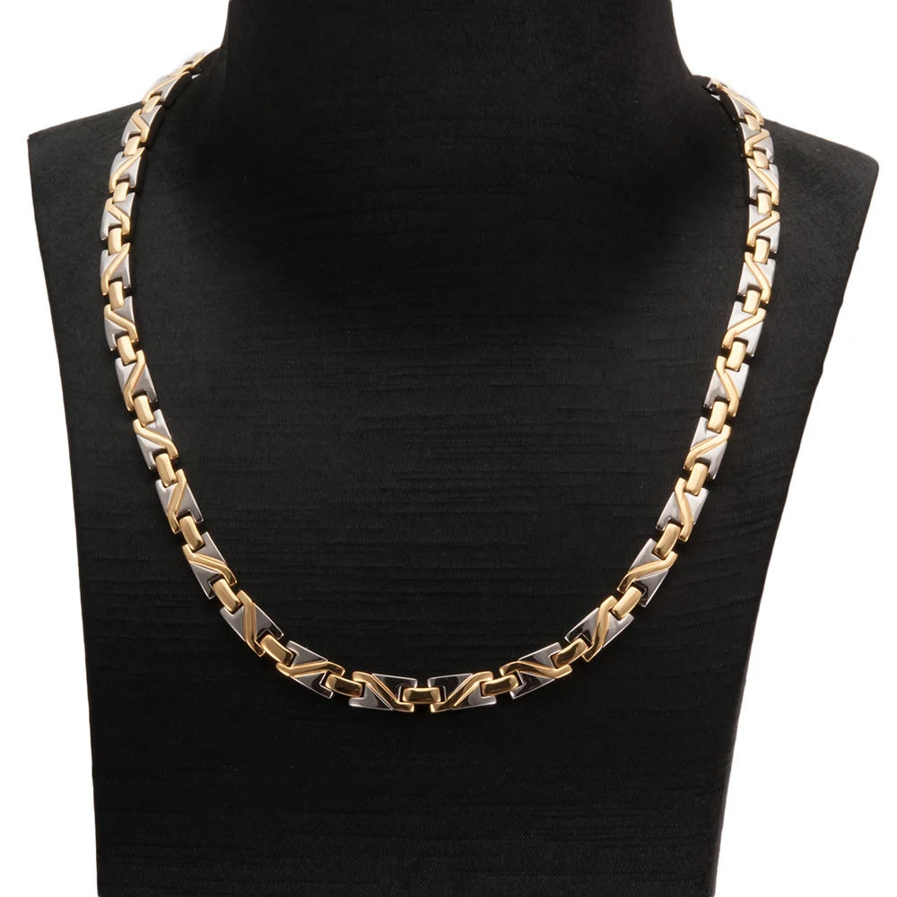 Wollet Jewelry био магнитное чистое титановое германиевое ожерелье для женщин и мужчин