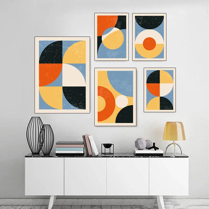 

Simple Geometric Pattern Canvas Painting Modern Bedroom Posters and Prints Wall Pictures Nordic Living Room Home Decoration
