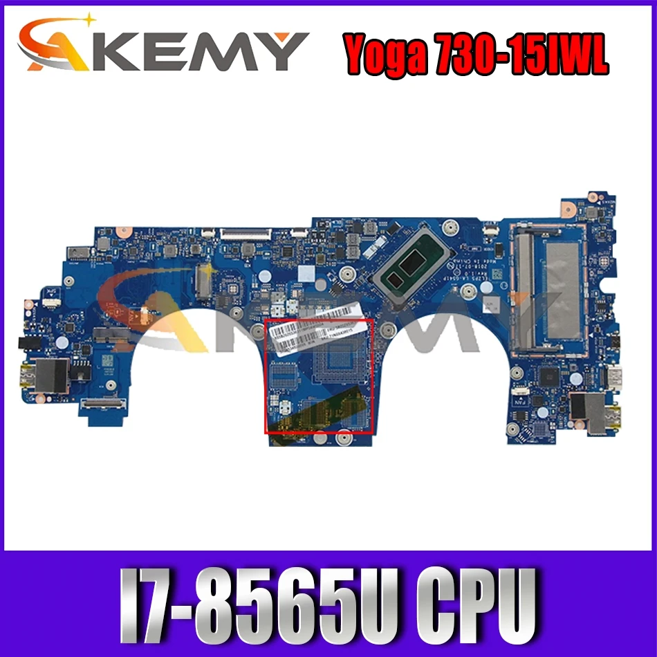 

For Lenovo Yoga 730-15IWL laptop motherboard LA-G541P motherboard W/ CPU I7-8565U DDR4 FUR 5B20Z65362 5B20Z65361 Mainboard