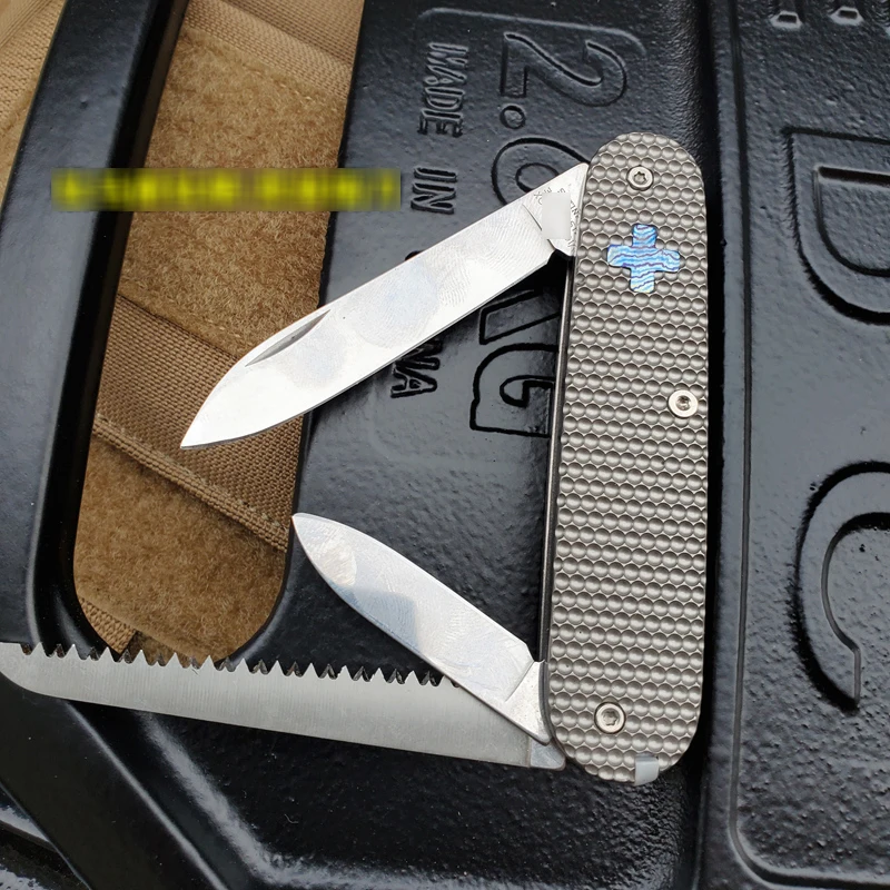 Складной нож из титанового сплава для повседневного использования резки полой