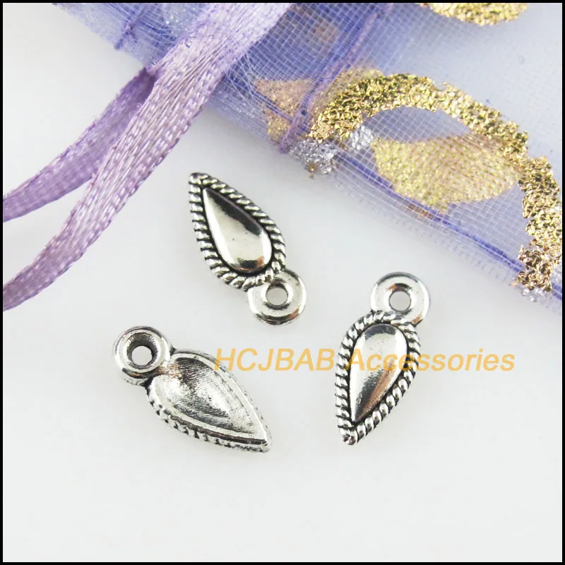 Модные 70 шт. Тибетский Серебристый Цвет Крошечный в виде капли воды каплевидные