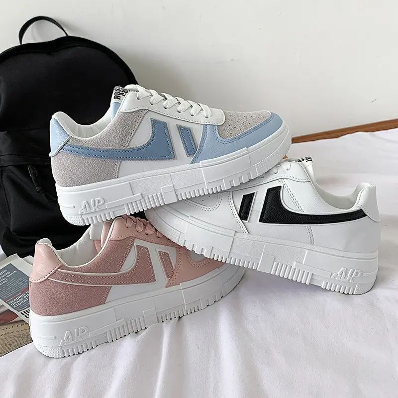 

2021 Spring New Women Sneakers Shoes Fashion Casual Shoes Platform Sneakers Women Student Shoes Plus Size 36-42 Zapatos De Mujer