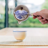 chinese gong fu tea pot set automatic rotation ceramic tea maker home office travel portable gift customization teaware new