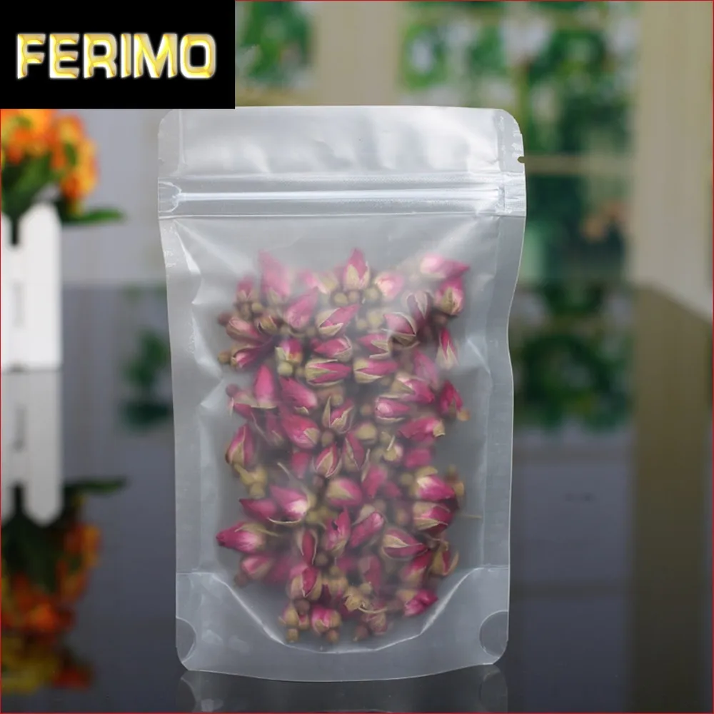 12x20 см матовые прозрачные пластиковые упаковочные пакеты с замком-молнией