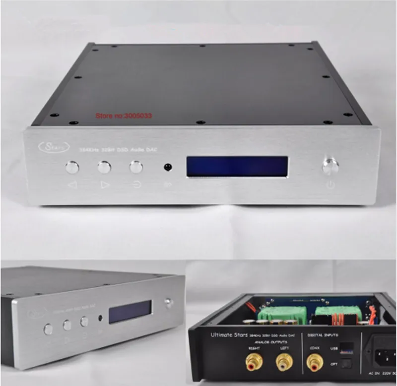 R-031 XMOS U208 One AK4497SEQ AK4118 DAC AK4497 DAC 32bit 384 K DSD DAC W/RC, TALEMA XMOS XU208 110 V/220 V AC цифровой источник