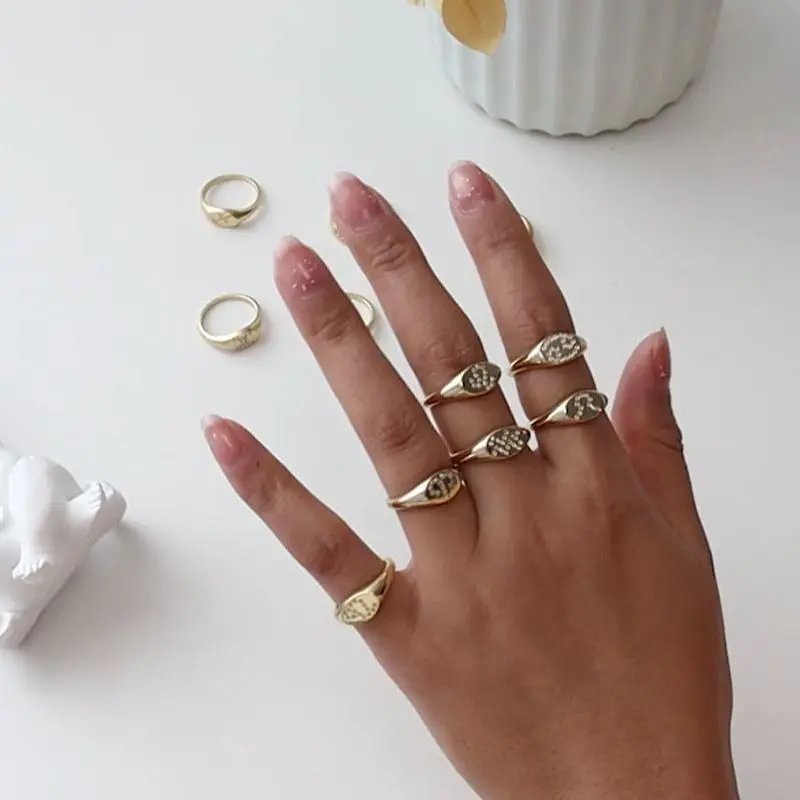 Необычные кольца 2021 гороскоп Для мужчин полое кольцо новый знак зодиака