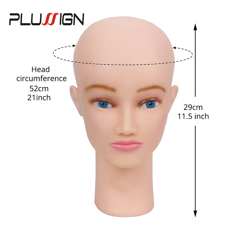 Plussign Cosmetology лысые головы манекена с зажимом для стола 2" резиновый манекен голова подставка для париков ювелирные изделия для шляп серьги макияж