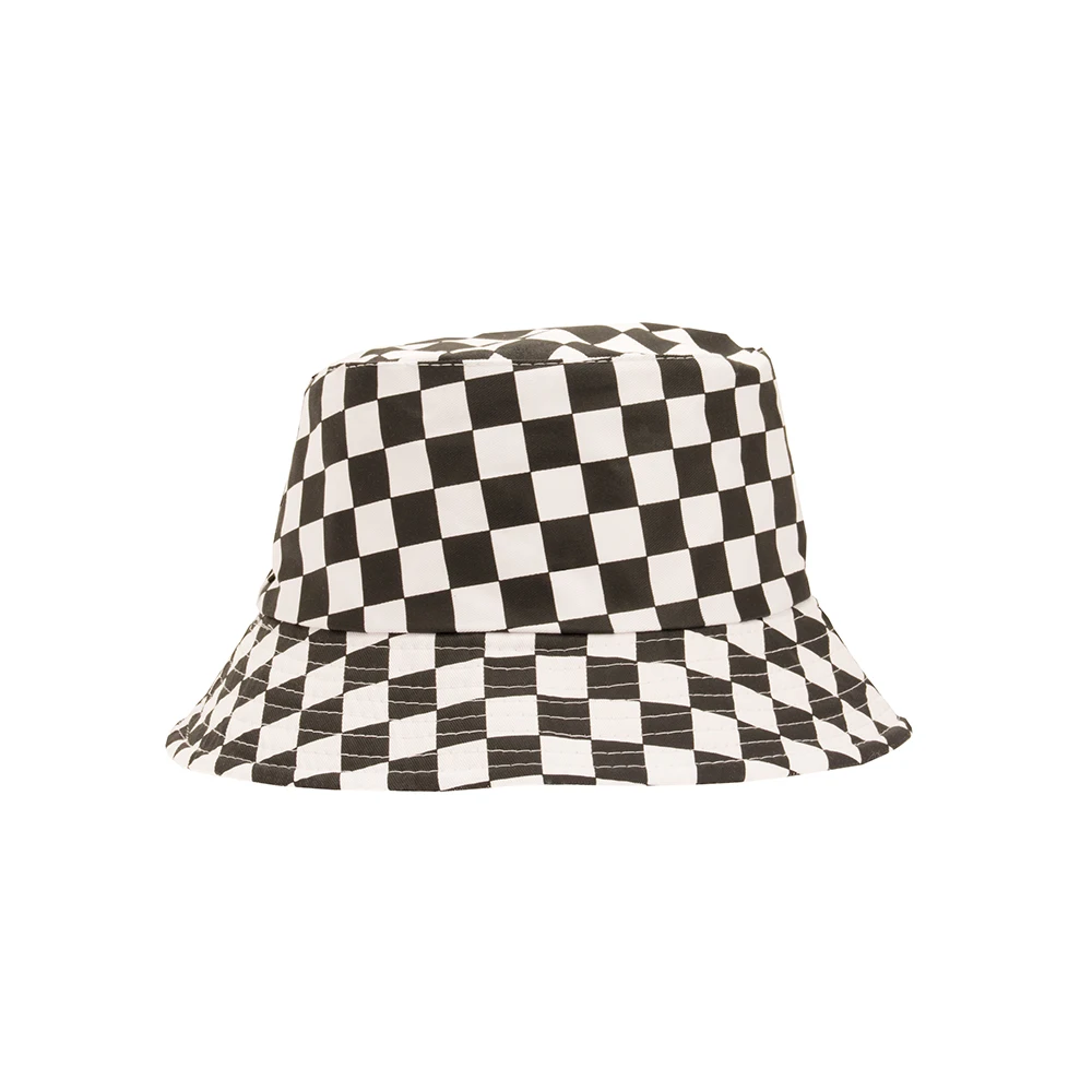 Шляпка в клетку рыбацкая шляпа летняя уличная пляжная Солнцезащитная крутая