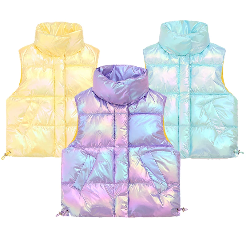 

Children Warm Down Vest Autumn Baby Boys Girls Sleeveless Waistcoat Kids Outerwear Vests Jackets Vest For 2-6 Years