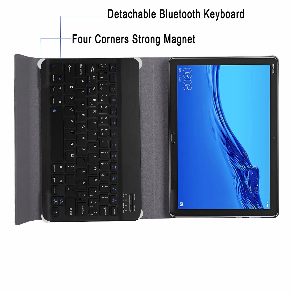 Чехол с испанской клавиатурой для Huawei Mediapad M5 Lite 10 1 BAH2 W09 W19 L09 чехол клавиатура