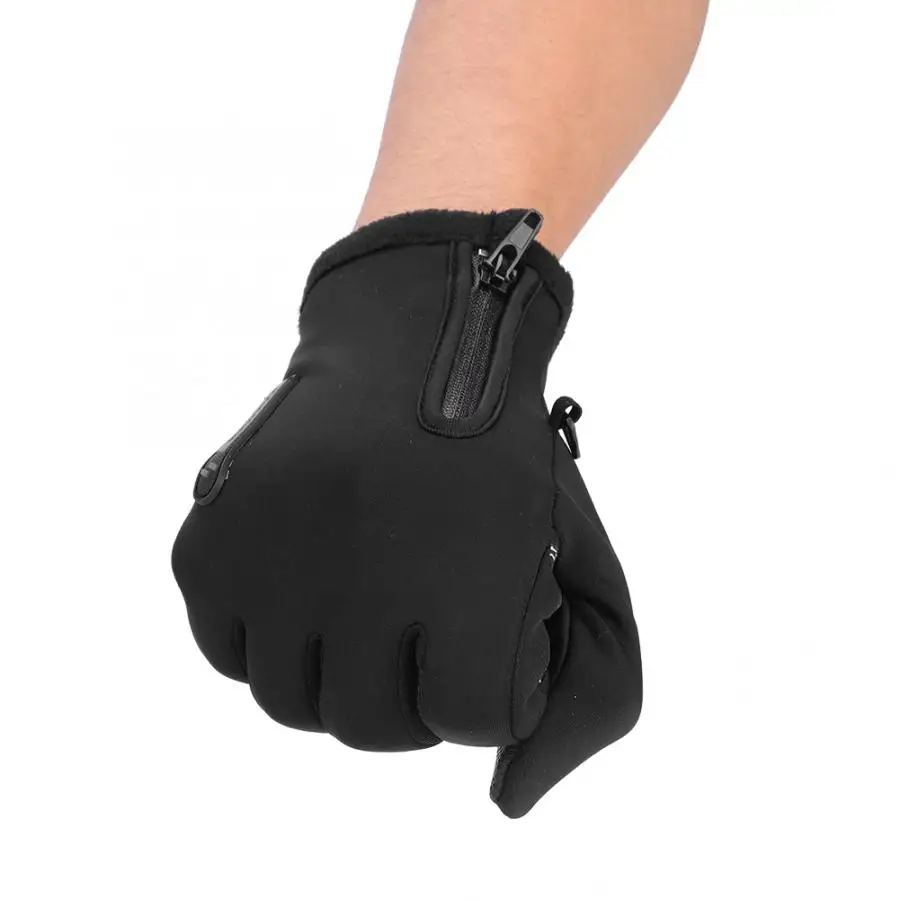 Перчатки для велоспорта 1 пара зимние теплые ветрозащитные полный палец