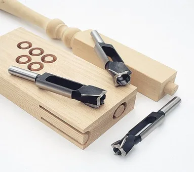 Straight And Round Wood Plug Hole Cutter Cutting Drill Take Steel Knife Log Tenon Cork Woodworking Drilling Tool | Инструменты