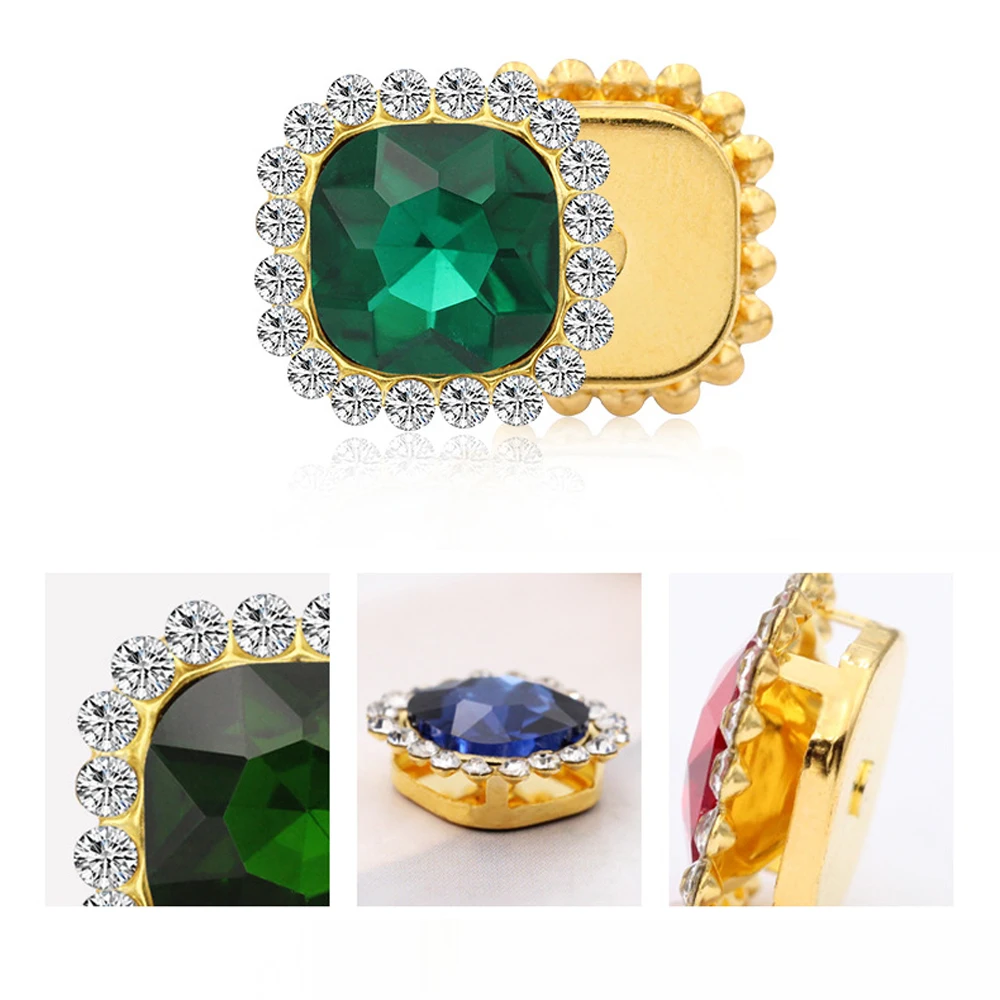 Круглые прозрачные стразы с заостренным фольгированным дном Чешские кристаллы