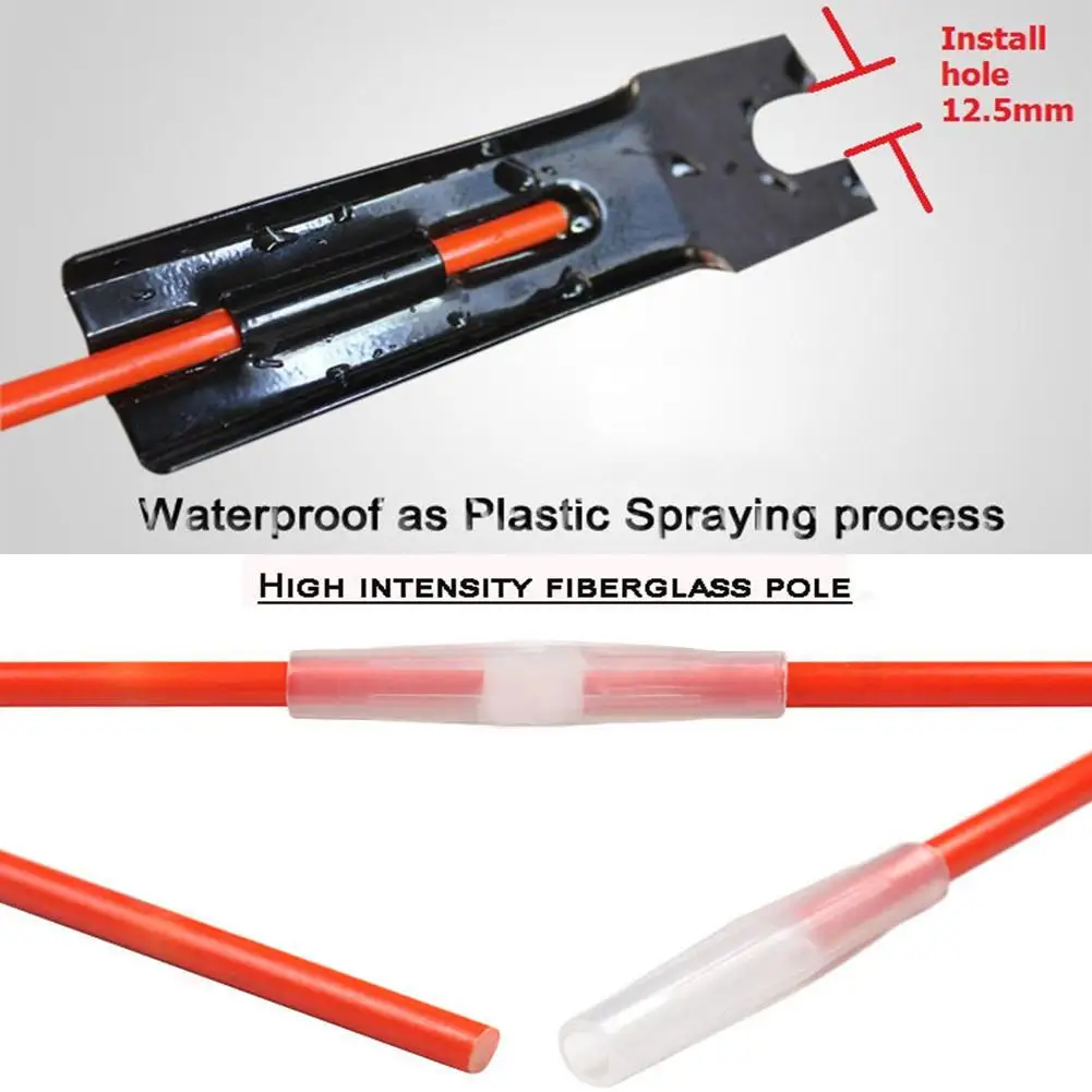 

3Colors Bicycle Safety Flag Fiberglass Flag Poles Bicycle Mounting Waterproof Flag for Cycling