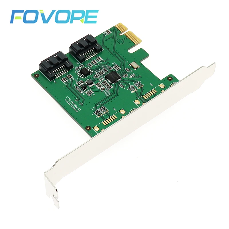 Адаптер Raid SATA 3 PCIe адаптер с 2 портами III на SATA3.0 SATA3 карта преобразователя для 6