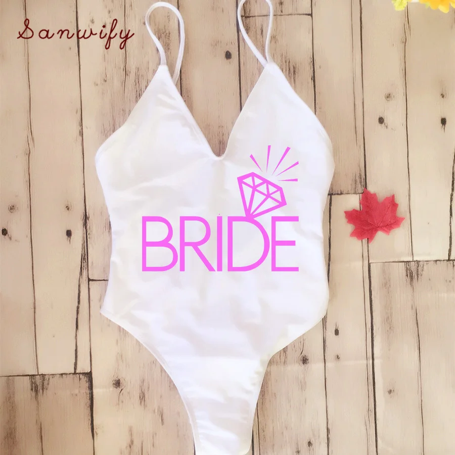 Стринги с мягкой подкладкой сексуальный сплошной купальник для невесты и женщин