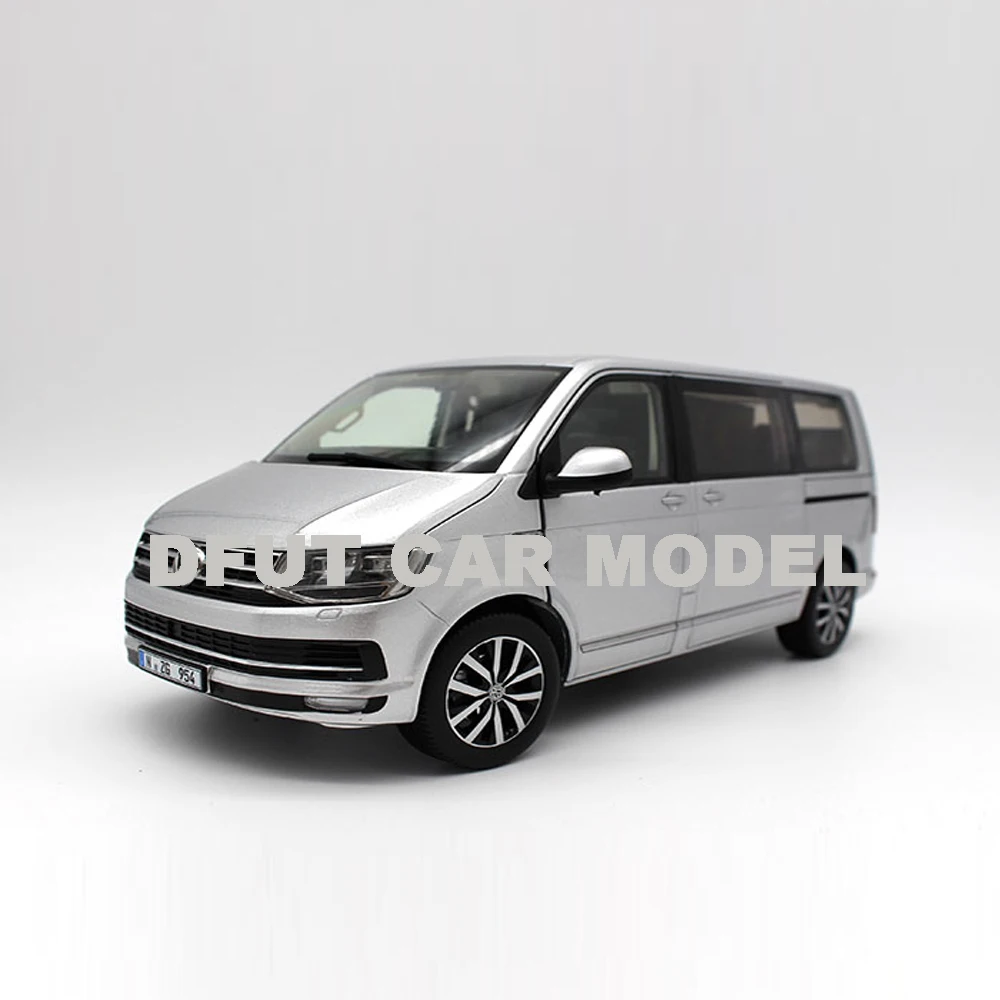 1:18 игрушка из сплава VW T6 MPV модель автомобиля Детские игрушечные автомобили