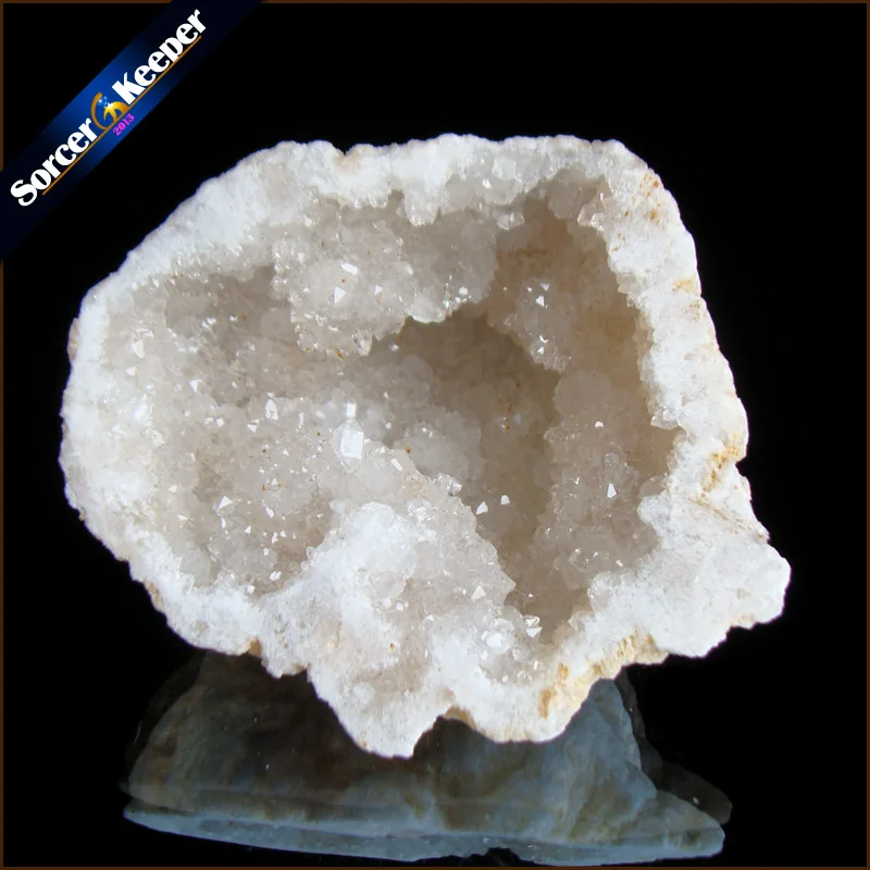 

111g Natural Stone Egg Shape Raw Geode Mineral Quartz Crystal Cluster Druzy Drusy Elestial Skeletal Agate Specimen LS529