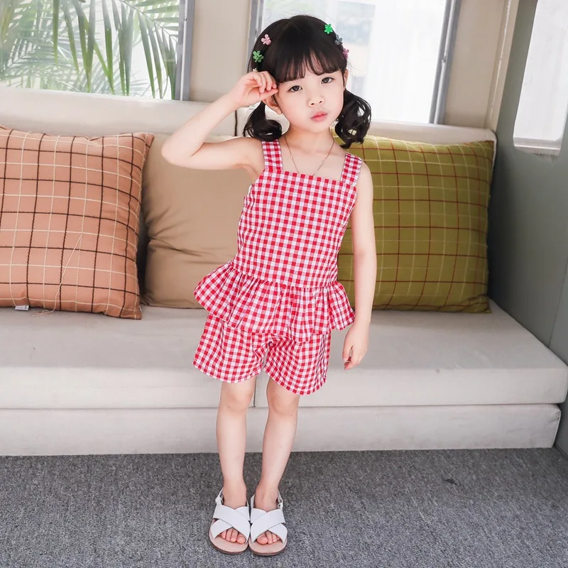 Костюм детский полосатый в клетку рубашка на подтяжках с украшением виде крыльев