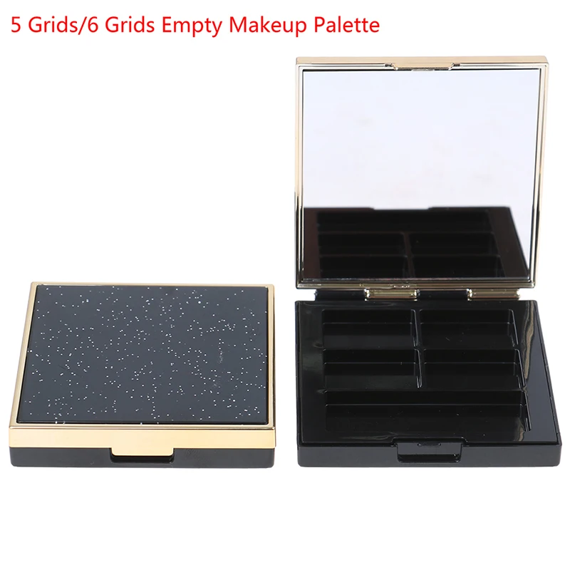 

5/6Grids Empty Makeup Palette Pressed Eyeshadow Blush Lip Gloss Lipstick Case