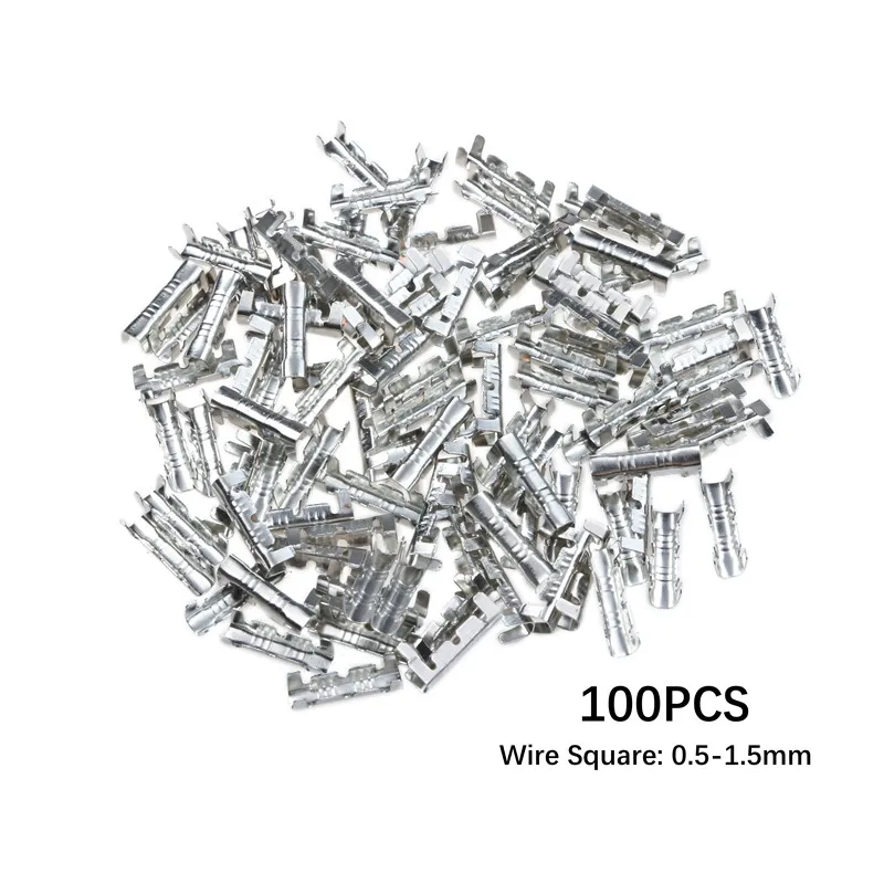 100pcs U-type Docking Connector line Pressing Button Quick Connect Terminal Wiring 0.5 to1.5 square