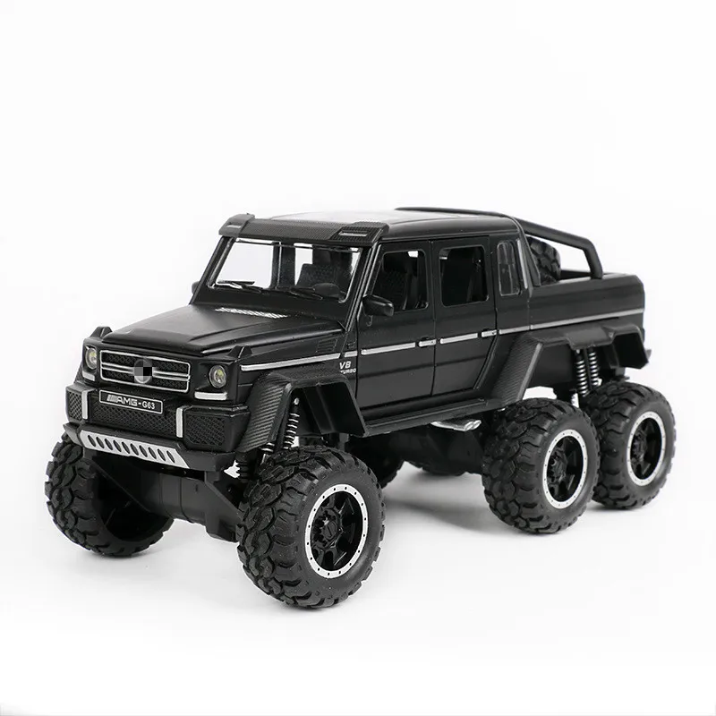 1:32 игрушечный автомобиль G63 джип Металлический Игрушечный Автомобиль литые под давлением игрушечные транспортные средства модель автомобиля со звуком автомобильный светильник игрушки для детей Подарки для мальчиков - Цвет: black no box