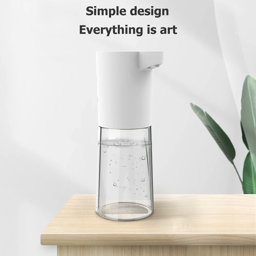 

M5 White ABS 500ml Smart Automatic Liquid Soap Dispenser For Kitchen Bathroom Induction Foaming Hand Washing Container