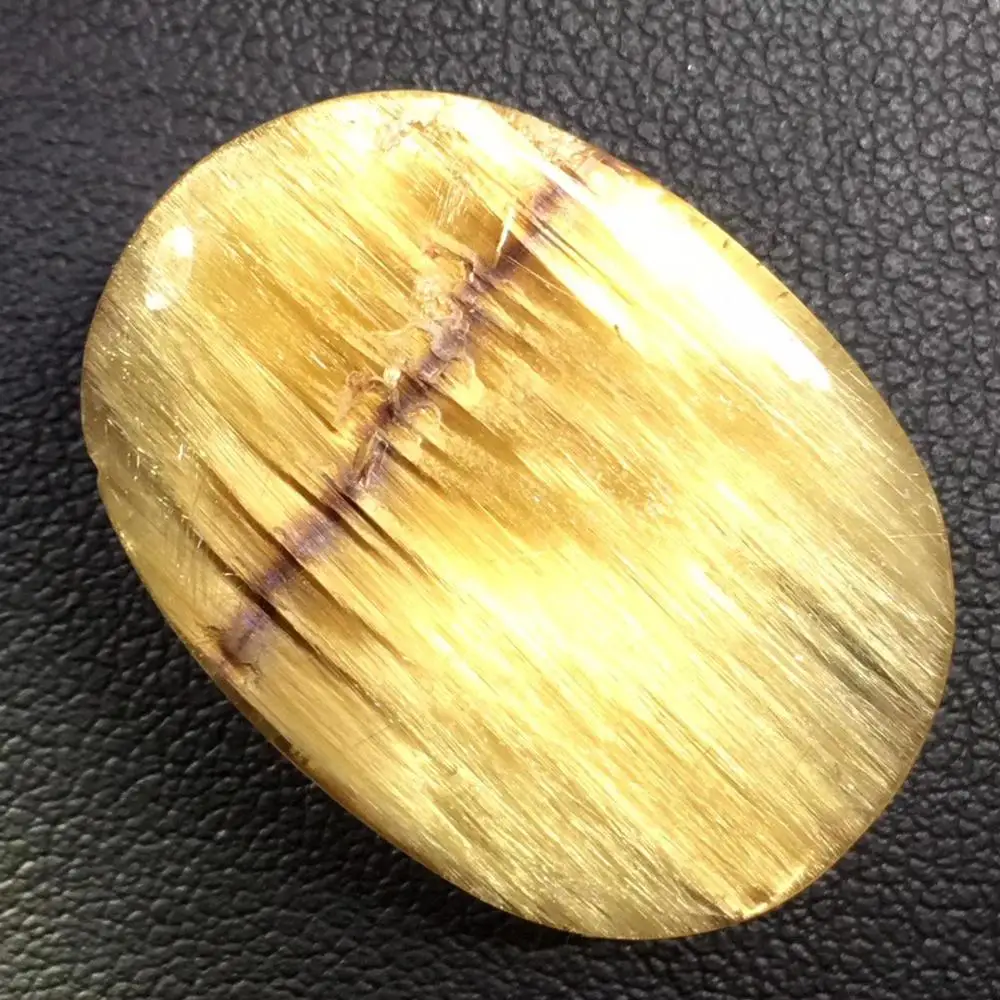 Certificate Natural Gold Rutilated Quartz Titanium Pendant 27x19x9mm Gemstone Rectangle Shape Crystal Stone AAAAA | Украшения и