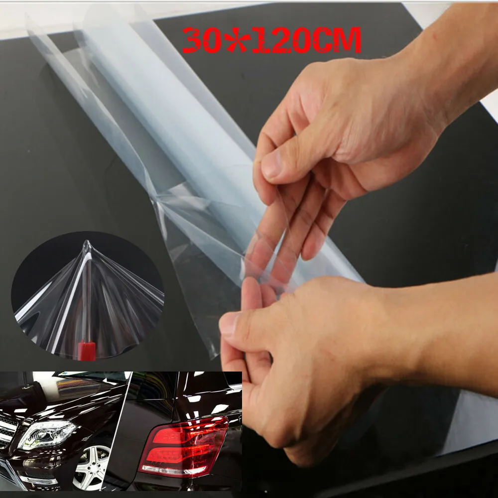 

Transparent Vinyl Film 1 Roll Auto Clear Fog Taillight Glossy Accessories