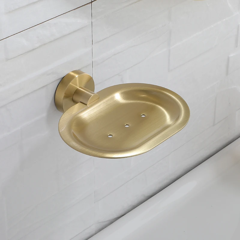 Настенный золотистый держатель для мыла без сверления кухни органайзер ванной