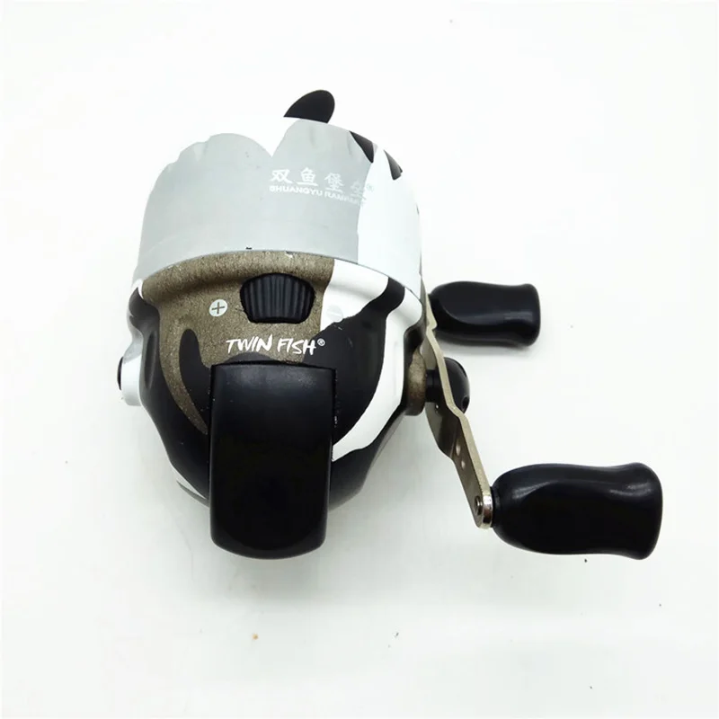 Большая Закрытая Рыболовная катушка камуфляжная металлическая колесо Рогатка