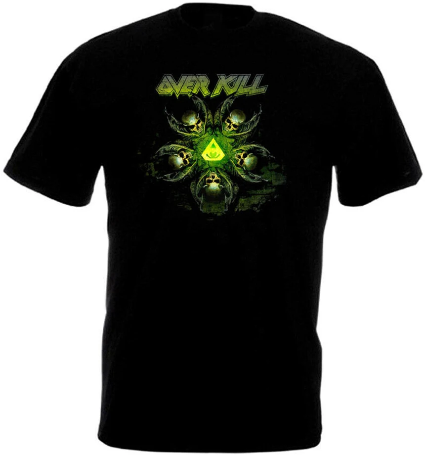 Футболка Overkill The Wings Of War черная футболка Thrash из тяжелого металла все размеры для