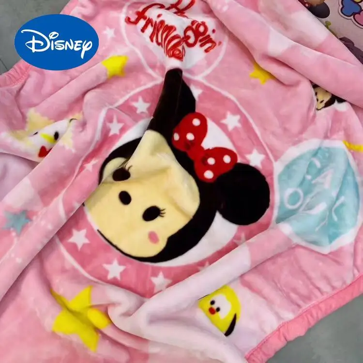 

Authentic Disney Double Thicken Mickey Minnie Blanket Children's Cartoon Blanket InfantHugging Blanket Coral Fleece Siesta Cover