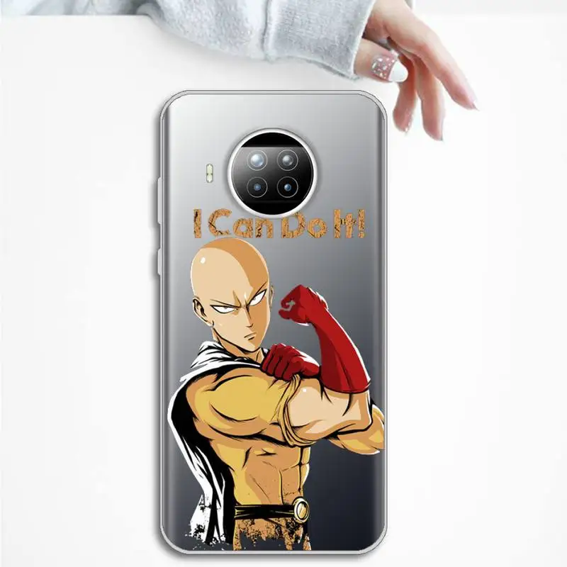 

Anime One Punch Man Phone Case Transparent for Xiaomi mi Redmi note 10 t 8 9 pro lite 11 Samsung S 8 9 10 20 plus ultra