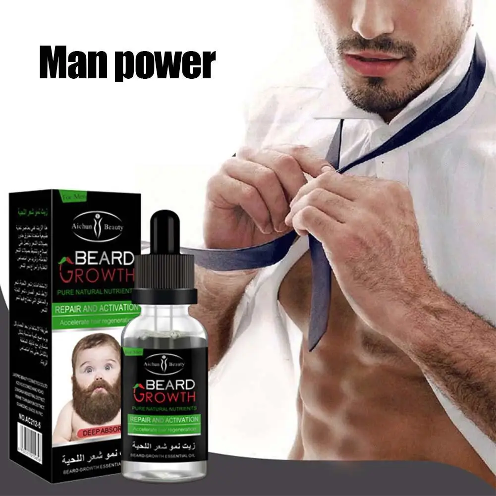 100% натуральное масло для роста бороды мужчин органический воск против выпадения