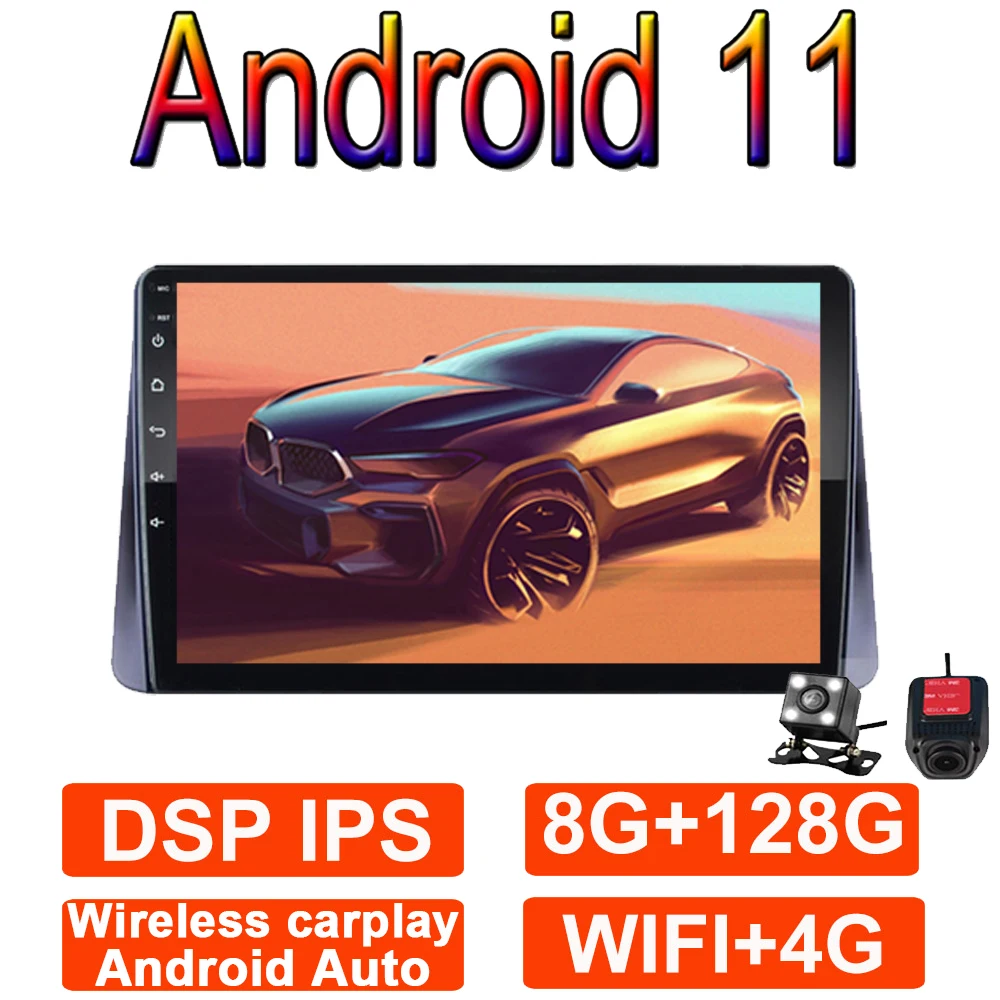 Автомобильный радиоприемник 10 1 дюймов IPS Android 11 для Mitsubishi ECL E CROSS 2018 2019