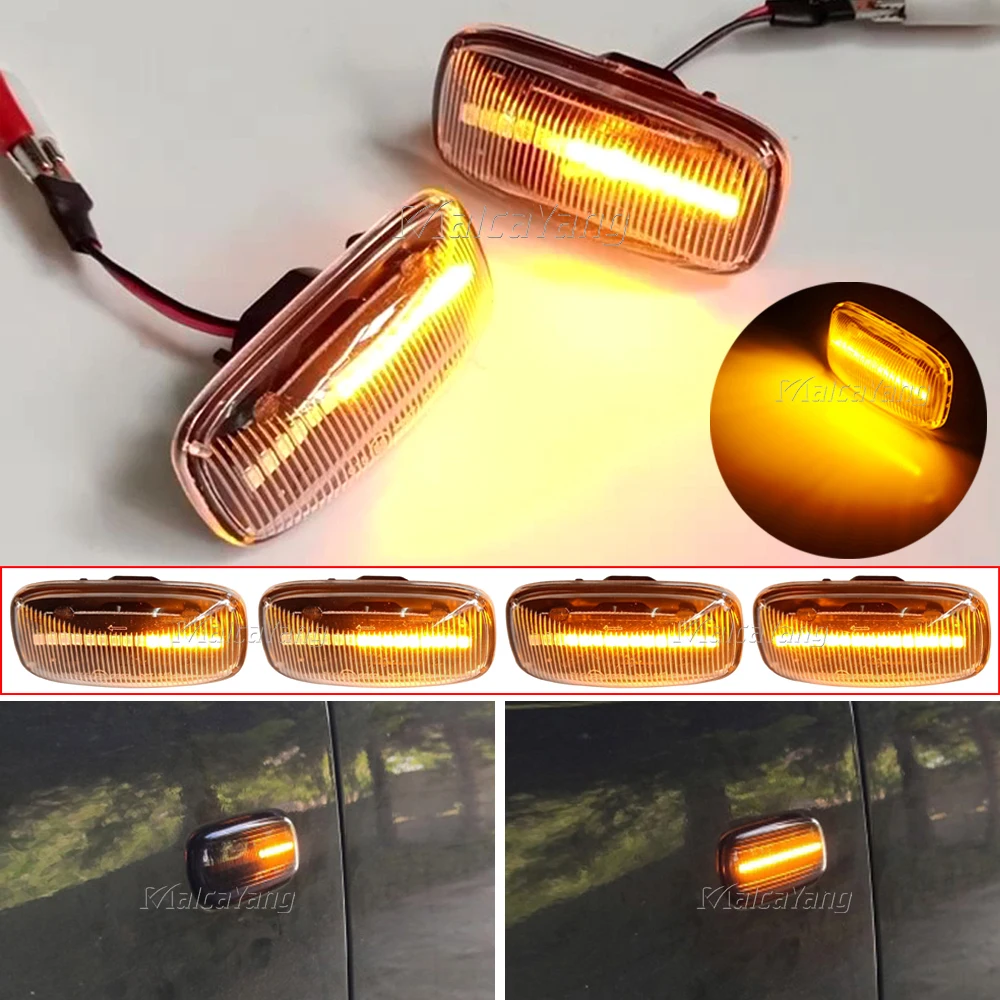 

Dynamic LED Turn Signal Side Marker Light Sequential Blinker Indicator For Nissan Almera N15 Pulsar Maxima Cefiro A32 95-00