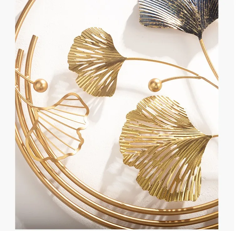 Листьев гинкго современный кованого iroWall подвесное украшение дома Наклейка на