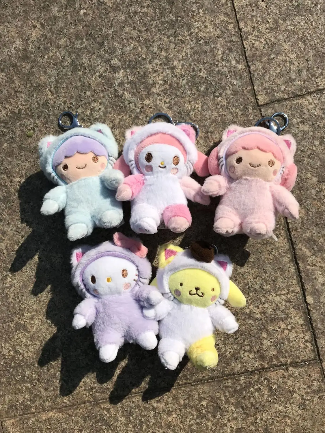 10 шт./лот my melody cinnamoroll rilakkuma little twin stars мягкий sumikko gurashi брелок для сумок|Плюшевые брелки| |
