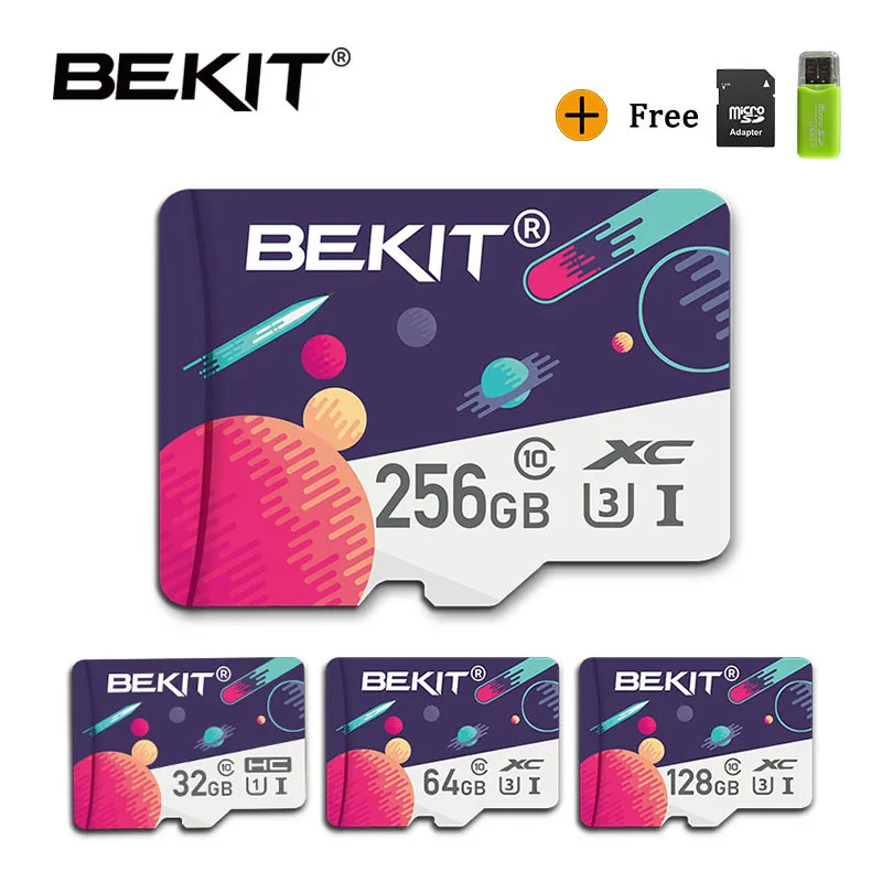 Карта памяти sd Bekit 32 Гб 64 128 ГБ 256 16 8 TF/sd флэш SDXC SDHC класс 10 накопитель для смартфона