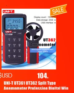 UNI-T UT333 мини-измеритель температуры и влажности внутренний наружный гигрометр с индикацией перегрузки блок преобразования ЖК-дисплей с подсветкой