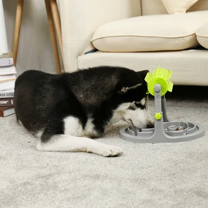 Интерактивная игрушка-головоломка для собак и кошек, медленно дозирующая Регулируемая еда, стимулирует умную стимуляцию мозга, здоровое питание домашних животных