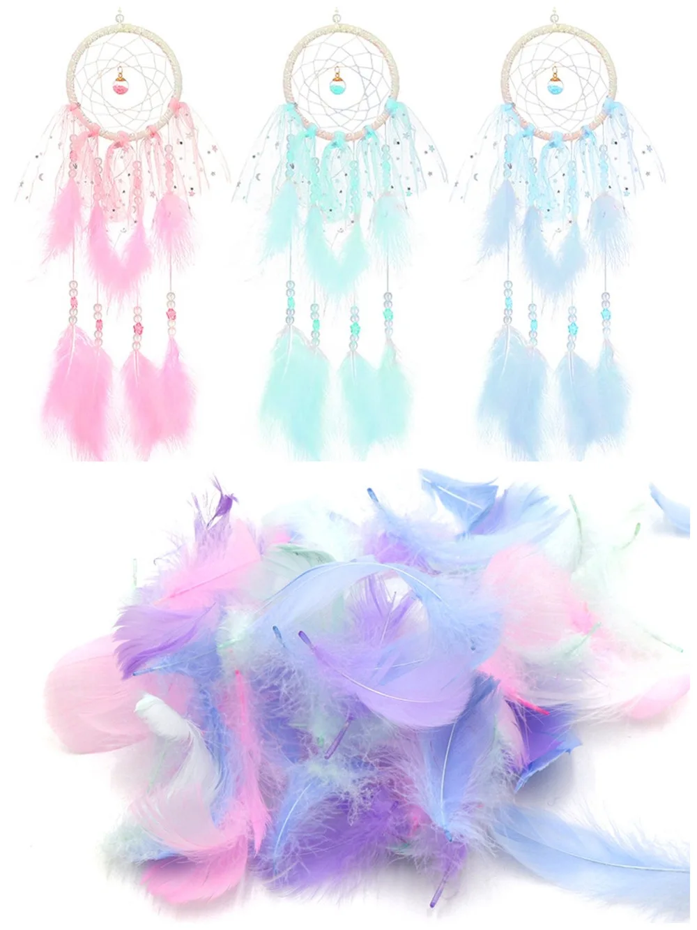 Плетеные перья Ловец снов DCM для рукоделия сделай сам прочные аксессуары Ловца