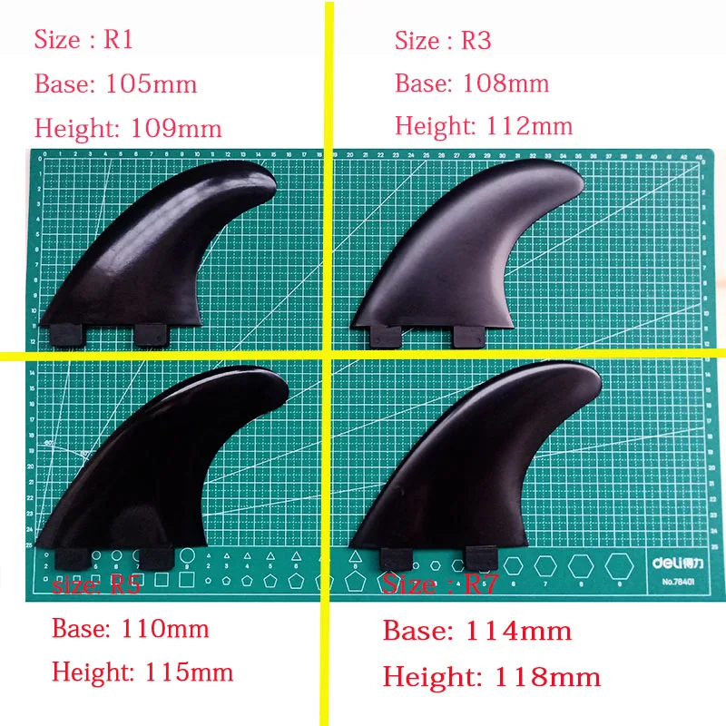 BiLong FCS Performer surfboard fins Tri fin Nylon+fiberglass black surf Four sizes surfing | Спорт и развлечения